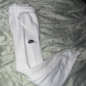 White Nike sweatpants